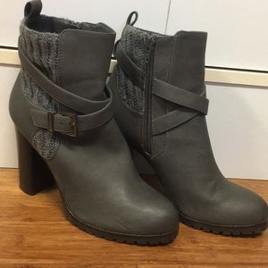 Juicy Couture Grey Abagail High Heeled Ankle Boots